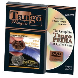 Copper and Silver Half Dollar 1964 (w/DVD) (D0140) by Tango – Tricks