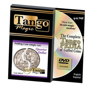 Folding Quarter dollar (Single cut w/DVD) (D0121) by Tango – Trick