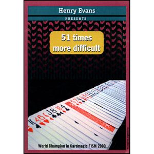 51 Times More Difficult (Gimmick and DVD) by Henry Evans – Trick