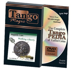 Magnetic Coin Walking Liberty (w/DVD) (D0136) by Tango – Tricks