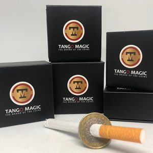 Cigarette Thru Coin Two Sides 1 Euro by Tango – Trick (E0063)