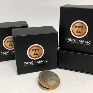 Expanded Shell Coin – (1 Euro, Steel Back) by Tango Magic – Trick (E0066)
