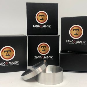 Okito Coin Box (Aluminum w/DVD)(A0026) One Dollar by Tango Magic – Tricks
