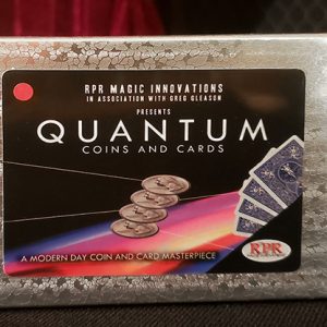 Quantum Coins (Euro 50 cent Blue Card) Gimmicks and Online Instructions by Greg Gleason and RPR Magic Innovations