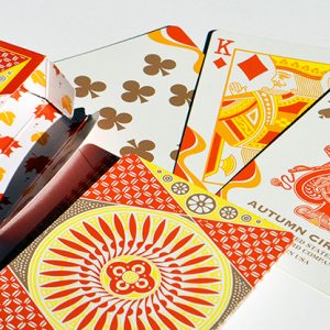 Tally-Ho Autumn Circle Back Playing Cards