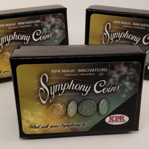 Symphony Coins (US Quarter) Gimmicks and Online Instructions by RPR Magic Innovations – Trick