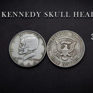 KENNEDY SKULL HEAD COIN by Men Zi  Magic