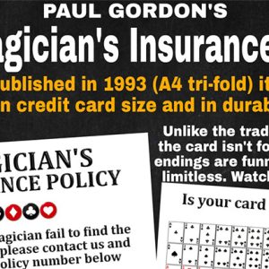 The Magician’s Insurance Policy by Paul Gordon – Trick