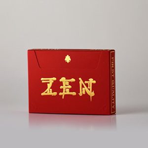 Royal Zen (RED/GOLD) Playing Cards by Expert Playing Cards