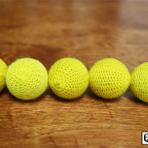 Crochet 5 Ball combo Set (1″/Yellow) by Mr. Magic – Trick