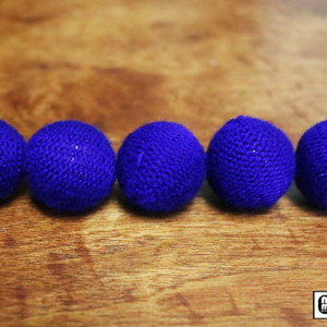 Crochet 5 Ball combo Set (1″/Blue) by Mr. Magic – Trick