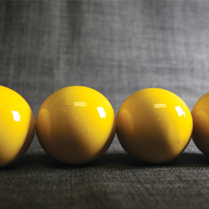 Wooden Billiard Balls (1.75″ Yellow) by Classic Collections – Trick