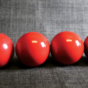 Wooden Billiard Balls (2″ Red) by Classic Collections – Trick