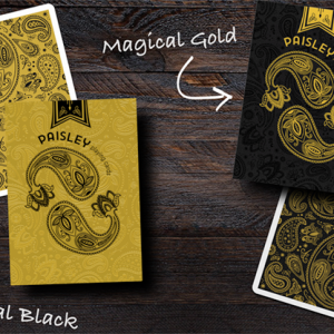 Paisley Magical Gold Playing Cards by Dutch Card House Company