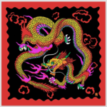 Rice Picture Silk 36″ (Imperial Dragon) by Silk King Studios – Trick