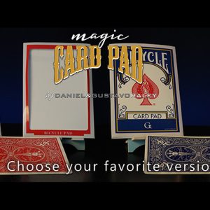 CARD PAD RED (Gimmicks and Online Instructions) by Daniel & Gustavo Raley – Trick