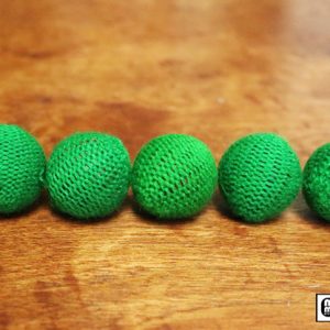 Crochet 5 Ball combo Set (1″/Green) by Mr. Magic – Trick