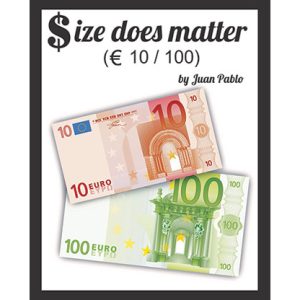 Size Does Matter EURO 10 to 100 (Gimmicks and Online Instructions) by Juan Pablo Magic