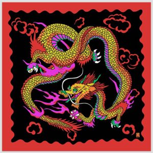 Rice Picture Silk 36″ (Imperial Dragon) by Silk King Studios – Trick