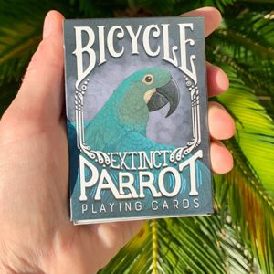 Gilded Bicycle Parrot Extinct Playing Cards