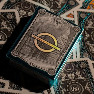 London Diffractor Ice Blue Playing Cards