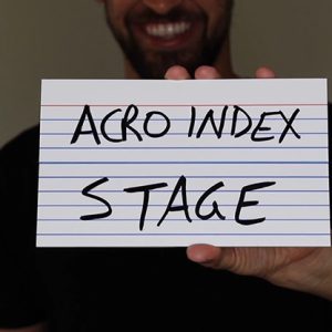 Acro Index Dry Erase Large 5″x8″(Gimmicks and Online Instructions) by Blake Vogt – Trick