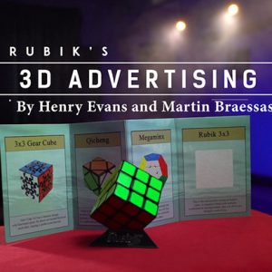 Rubik’s Cube 3D Advertising (Gimmicks and Online Instructions) by Henry Evans and Martin Braessas – Trick