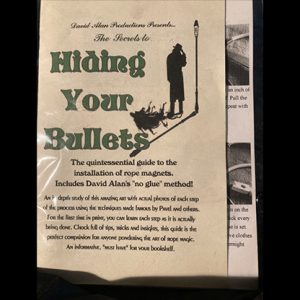 Hiding Your Bullets – installing Rope Magnets by David Alan Magic – Book