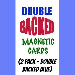 Magnetic Cards (2 pack/double back blue) by Chazpro Magic. – Trick