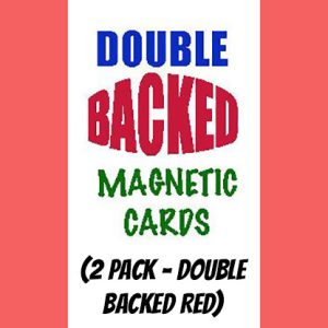 Magnetic Cards (2 pack/double back red) by Chazpro Magic. – Trick