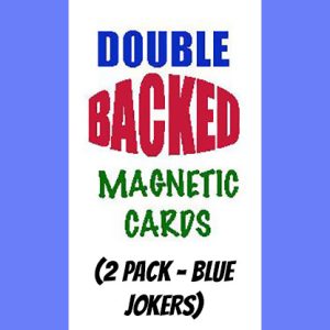 Magnetic Cards (2 pack/Blue Jokers) by Chazpro Magic – Trick