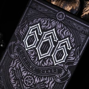 666 (Silver Foil) Playing Cards by Riffle Shuffle
