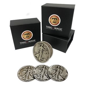 Replica Walking Liberty Expanded Shell plus 4 coins (Gimmicks and Online Instructions) by Tango – Trick
