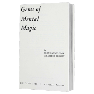 Gems of Mental Magic by Arthur Buckley and The Conjuring Arts Research Center – eBook DOWNLOAD