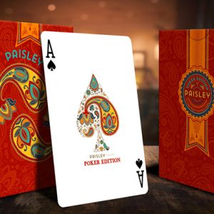 Paisley Poker Red Playing Cards by by Dutch Card House Company