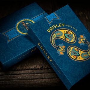 Paisley Poker Blue Playing Cards by by Dutch Card House Company