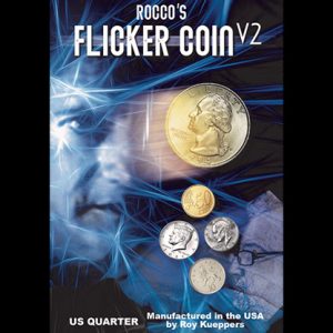 FLICKER COIN V2 (Quarter) by Rocco – Trick