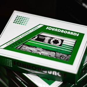 Soundboards V4 Green Edition Playing Cards by Riffle Shuffle