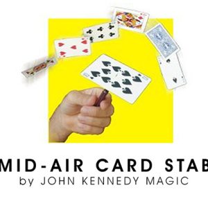 Mid-Air Card Stab (Gimmicks and Online Instructions) by John Kennedy Magic – Trick