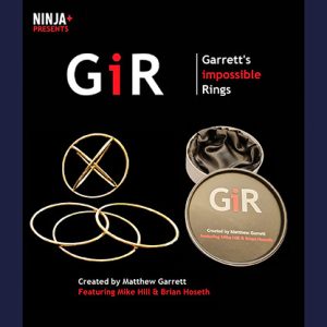 GIR Ring Set GOLD (Gimmick and Online Instructions) by Matthew Garrett – Trick