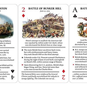 Famous Battles of the American Revolution Playing Cards