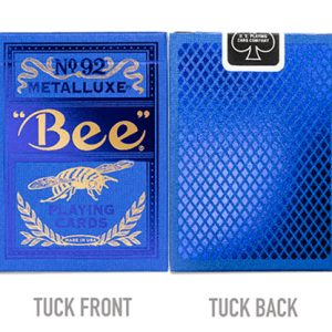 Bee Blue MetalLuxe Playing Cards by US Playing Card