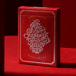 Sons of Liberty Patriot Red Playing Cards