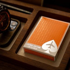 Lounge Edition in Hangar (Orange) with Limited Back by Jetsetter Playing Cards