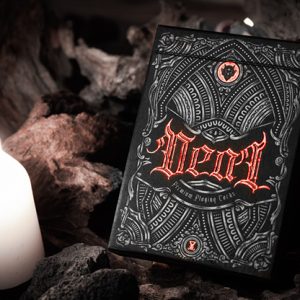 Deal with the Devil (Scarlet Red) UV Playing Cards by Darkside Playing Card Co