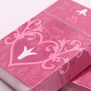 Pink Tulip Playing Cards Dutch Card House Company