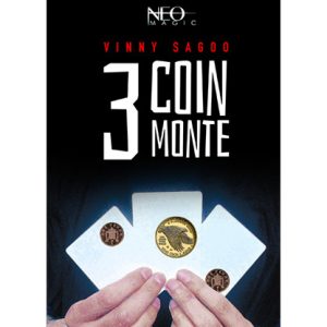 3 COIN MONTE (Gimmicks and Online Instructions) by Vinny Sagoo – Trick