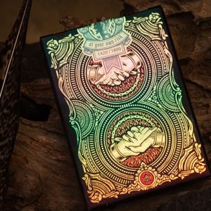 Deal with the Devil (Golden Contract) UV Foiled Edition Playing Cards by Darkside Playing Card Co