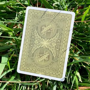 Gilded Grasshopper Dark (Olive) Playing Cards