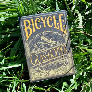 Gilded Grasshopper Dark (Olive) Playing Cards